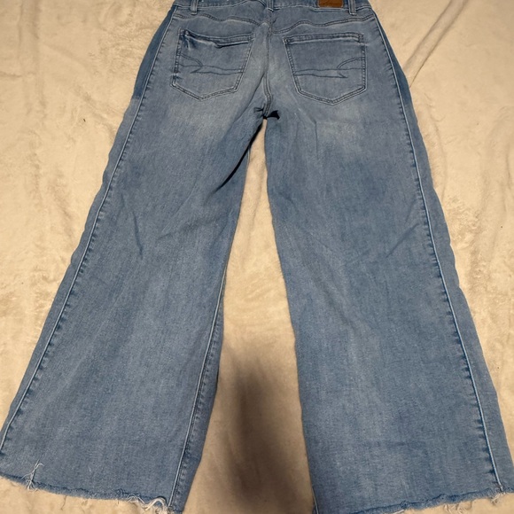 American Eagle Outfitters Blue Two-Tone Baggy Jeans - Picture 4 of 5